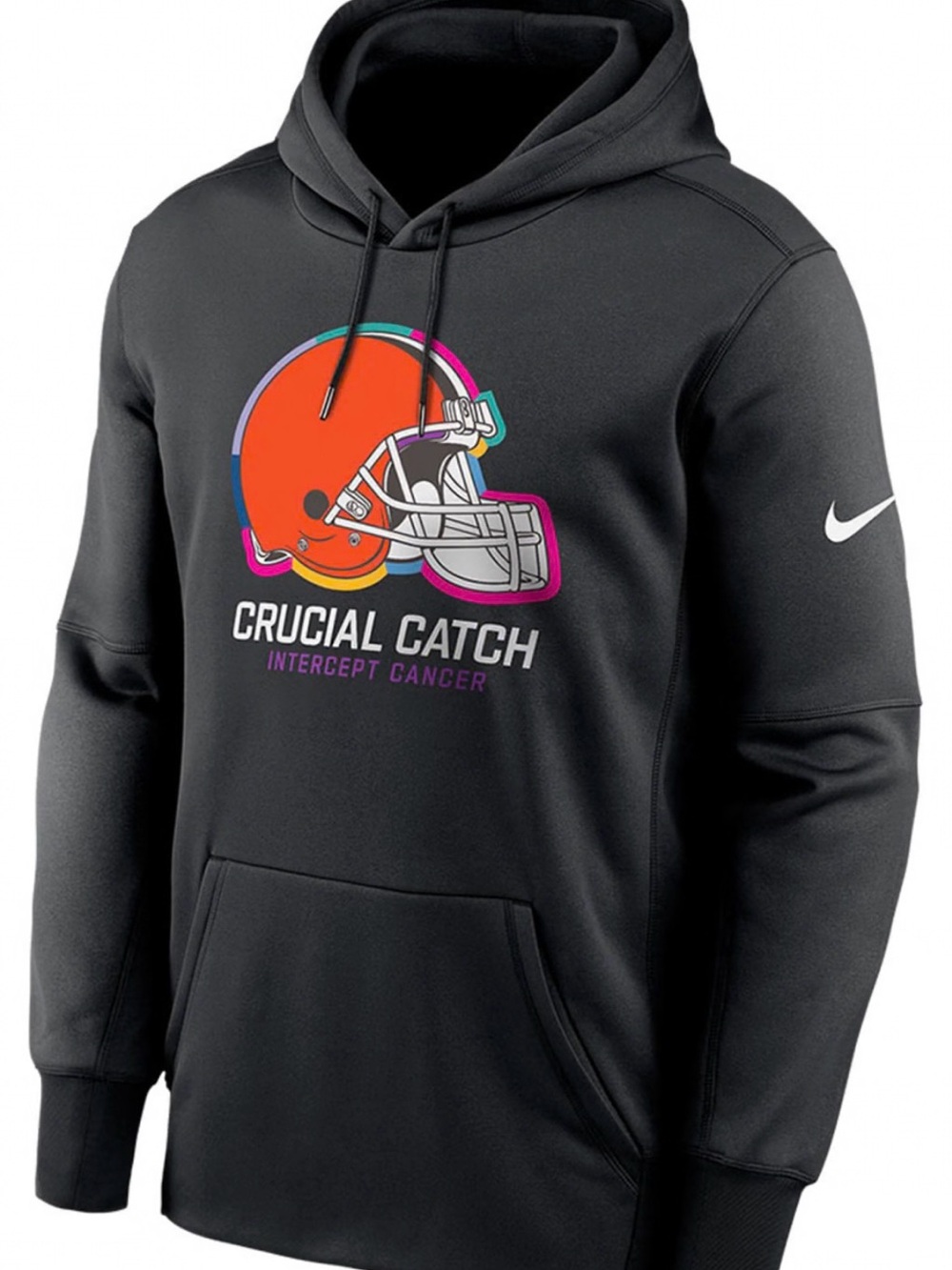 Nike Black Cleveland Browns Crucial Catch 2024Hoodie